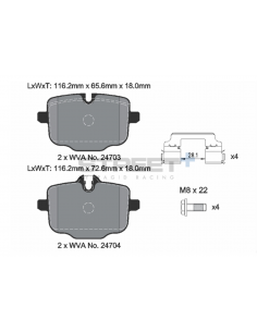 Pastillas Pagid Street+ BMW Serie 6/M6 F12/F13 traseras