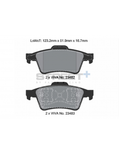 Pastillas Pagid Street+ Opel Signum traseras