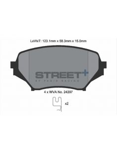 Pastillas Pagid Street+ Mazda MX-5 NC delanteras