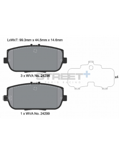 Pastillas Pagid Street+ Mazda MX-5 ND traseras