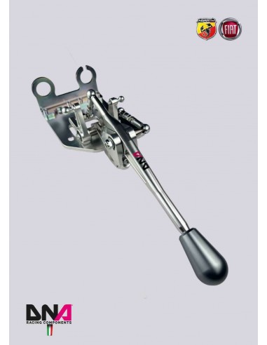 Kit palanca de cambio short shift plata DNA Racing Abarth 500 (Pomo gris)