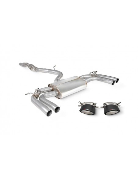 Escape Scorpion Audi RS3 8Y Sportback (Con válvulas)(Sin silenciador)(Colas Ascari RS)
