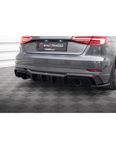 Difusor trasero Audi A3 8V Sportback (S-Line)(Facelift)(1 salida cada lado)