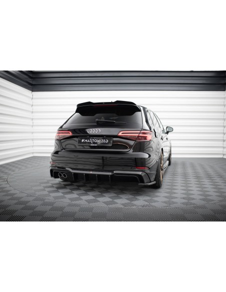 Difusor trasero Audi A3 8V Sportback (S-Line)(Facelift)(Doble salida 1 lado) Difusor trasero Audi A3 8V Sportback (S-Line)(Facelift)(Doble salida 1 lado)