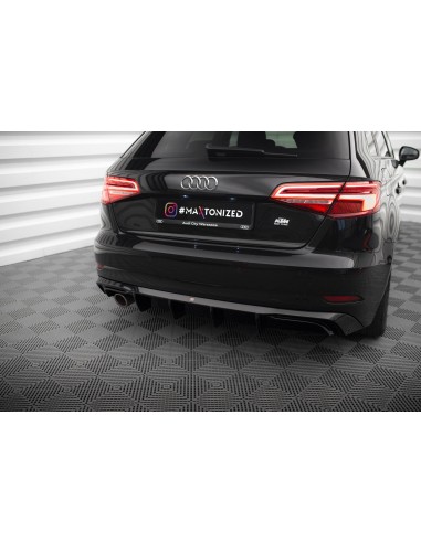 Difusor trasero Audi A3 Sportback 8V Facelift (Con una cola de escape)