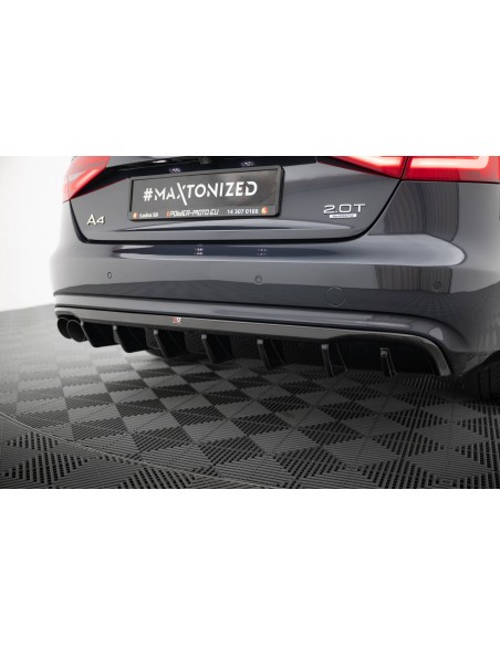 Difusor trasero Audi A4 B8 Facelift (1 doble salida)