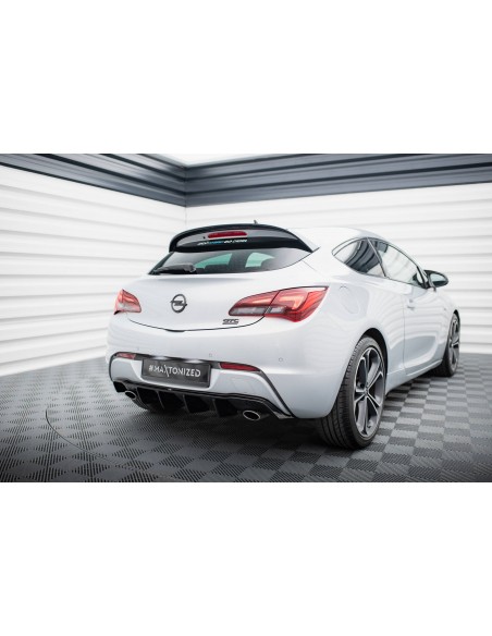 Difusor trasero Opel Astra J GTC (OPC Line)(Versión con una salida en cada lado)