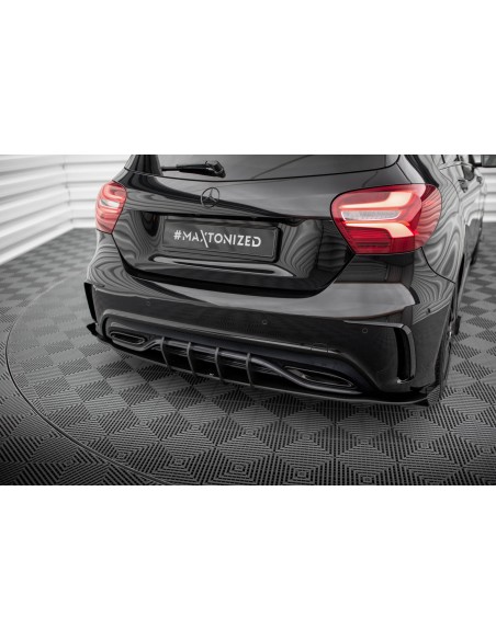 Difusor trasero Street Pro Mercedes-Benz Clase A W176 (AMG Line)(Facelift)(Con flaps)