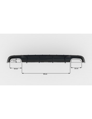 Difusor trasero V.2 Audi A6/S6 C7 (incl. S-Line)(Facelift)