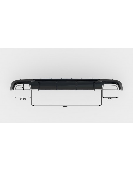 Difusor trasero V.2 Audi A6/S6 C7 (incl. S-Line)(Facelift)