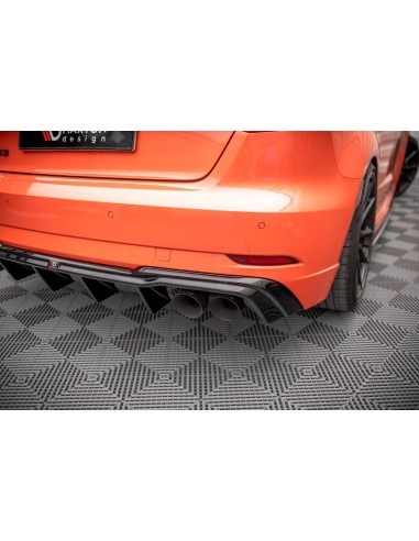 Difusor trasero V.2 Audi RS3 8V Sportback 8V (Facelift)(Salidas dobles)