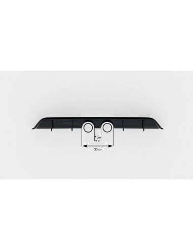 Difusor trasero V.2 Volkswagen Scirocco (Para escape R32)