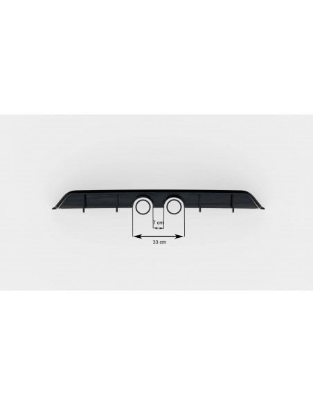 Difusor trasero V.2 Volkswagen Scirocco (Para escape R32)