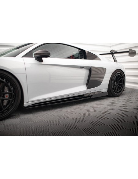 Faldones laterales V.3 Audi R8 Mk2 (Facelift)(Con flaps)