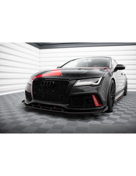 Lip delantero Street Pro Audi A7 C7 (Look RS7)(Con flaps)