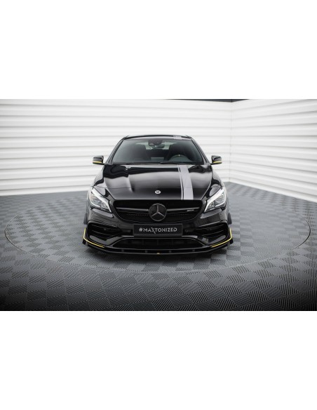 Lip delantero Street Pro Mercedes-Benz CLA 45 AMG Aero C117 (Facelift)(Con flaps) Lip delantero Street Pro Mercedes-Benz CLA 45 AMG Aero C117 (Facelift)(Con flaps)