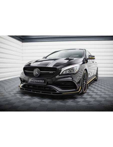 Lip delantero Street Pro Mercedes-Benz CLA 45 AMG Aero C117 (Facelift)(Con flaps) Lip delantero Street Pro Mercedes-Benz CLA 45 AMG Aero C117 (Facelift)(Con flaps)