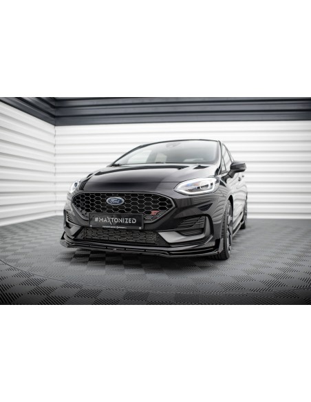 Lip delantero V.4 Ford Fiesta MK8 ST/ST-line (Facelift)(Con flaps)