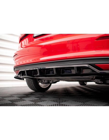 Lip trasero Audi A3 Sportback 8Y (Con barras verticales)