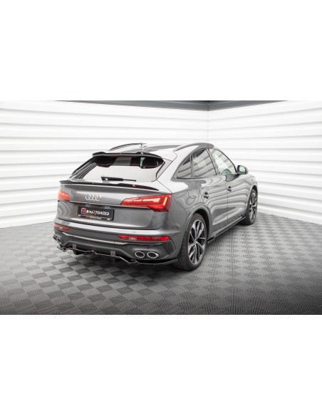 Lip trasero Audi Q5/SQ5 FY Sportback (S-Line)(Facelift)(Con barras verticales) Lip trasero Audi Q5/SQ5 FY Sportback (S-Line)(Facelift)(Con barras verticales)