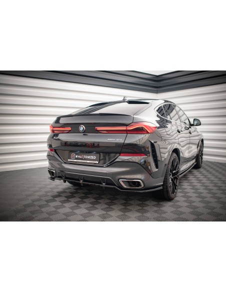 Lip trasero central V.2 BMW X6 G06 (Con pack M)(Con barras verticales)
