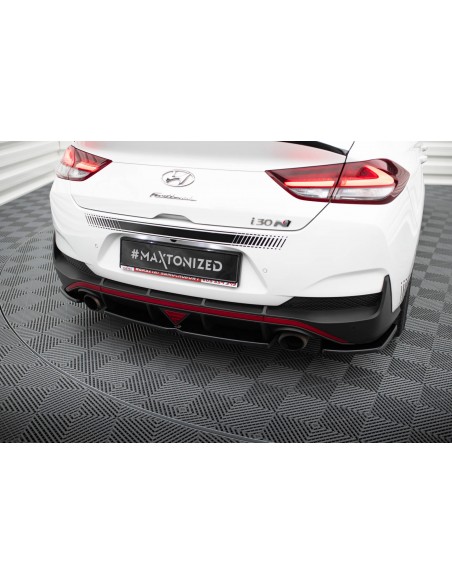 Lip trasero Hyundai i30N Mk3 Fastback (Con barras verticales)