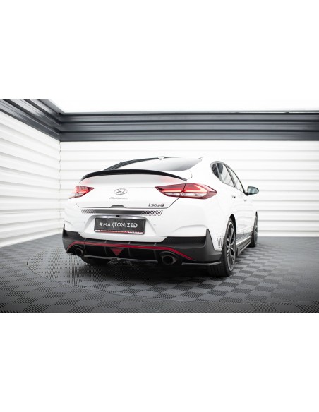 Lip trasero Hyundai i30N Mk3 Fastback (Con barras verticales)