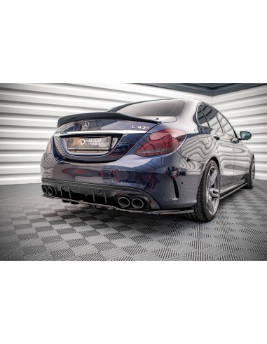 Lip trasero Mercedes-Benz Clase C 43 AMG W205/S205 (Facelift)(Con barras verticales)