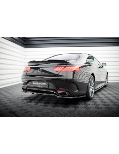 Lip trasero Mercedes-Benz Clase S Coupé C217 (AMG Line)(Facelift)(Con barras verticales)