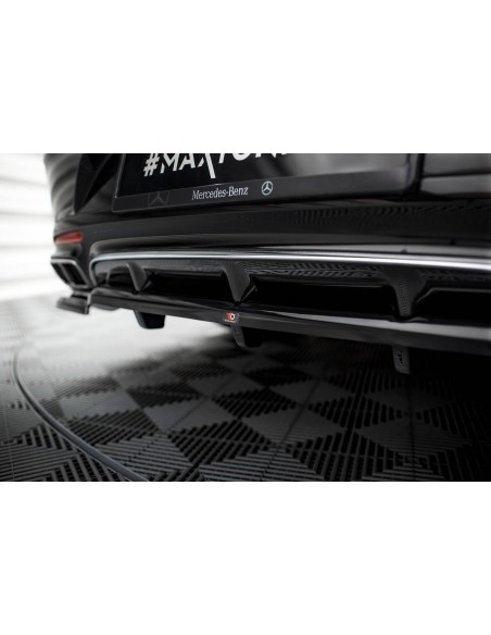 Lip trasero Mercedes-Benz Clase S Coupé C217 (AMG Line)(Facelift)(Con barras verticales) Lip trasero Mercedes-Benz Clase S Coupé C217 (AMG Line)(Facelift)(Con barras verticales)