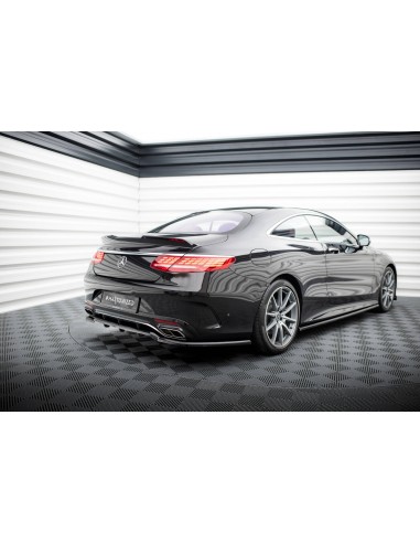 Lip trasero Mercedes-Benz Clase S Coupé C217 (AMG Line)(Facelift)(Con barras verticales)