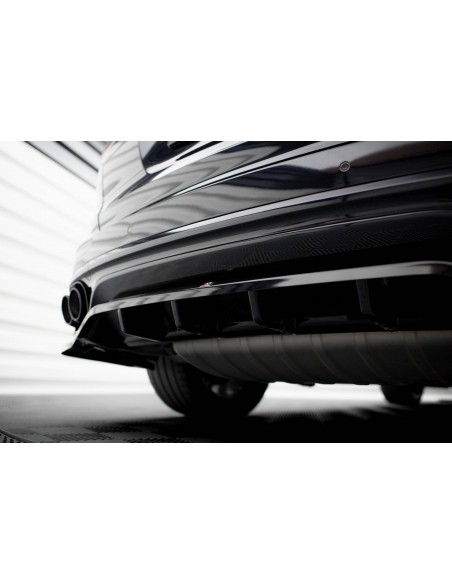 Lip trasero Porsche Cayenne Mk2 (Facelift)(Con barras verticales)