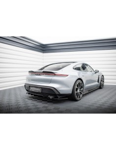 Lip trasero Porsche Taycan Mk1 (Incl. 4/4S/GTS)(Con barras verticales)