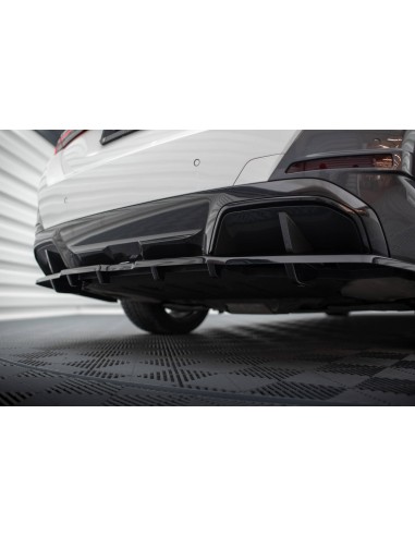 Lip trasero V.1 BMW i4 G26 (Con pack M)(Con barras verticales)