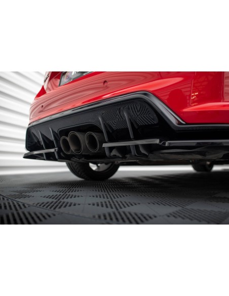 Lip trasero V.1 Honda Civic Type-R Mk 11 (Con barras verticales)