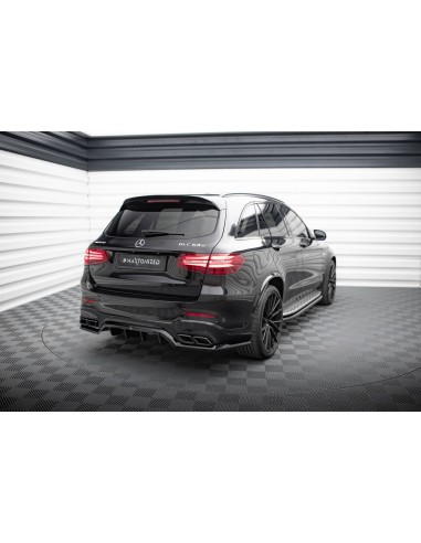 Lip trasero V.1 Mercedes-Benz GLC 63 AMG X253 (Con barras verticales)