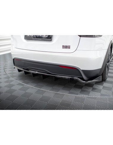 Lip trasero V.1 Tesla Model X (Facelift)(Con barras verticales)