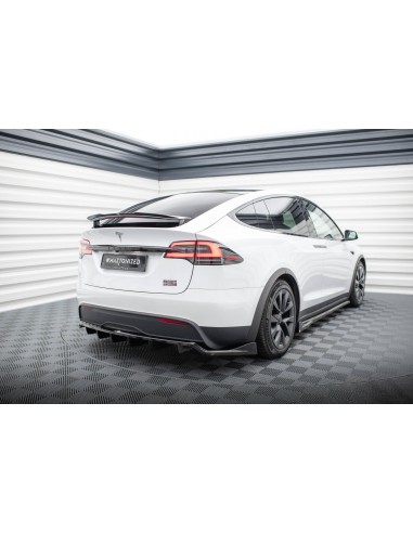 Lip trasero V.1 Tesla Model X (Facelift)(Con barras verticales)