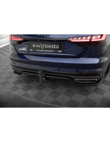 Lip trasero V.2 Audi A4 B9 (S-Line)(Facelift)(Con barras verticales)