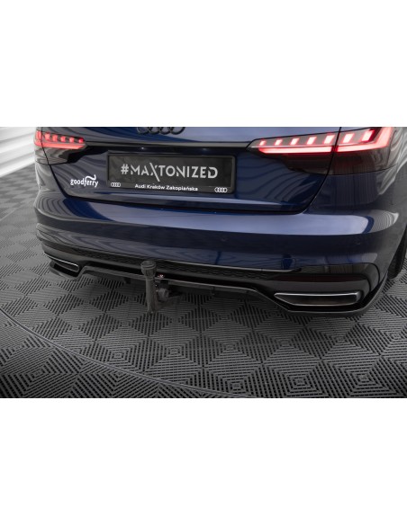 Lip trasero V.2 Audi A4 B9 (S-Line)(Facelift)(Con barras verticales)