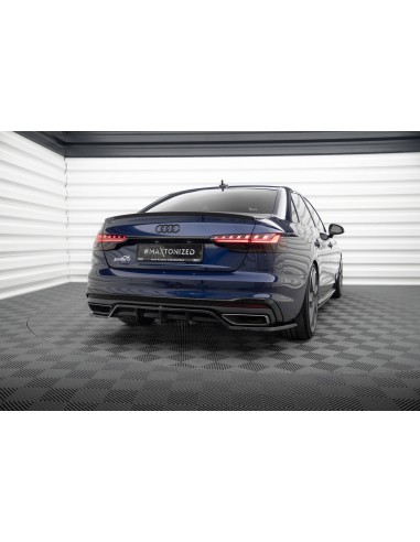 Lip trasero V.2 Audi A4 B9 (S-Line)(Facelift)(Con barras verticales)
