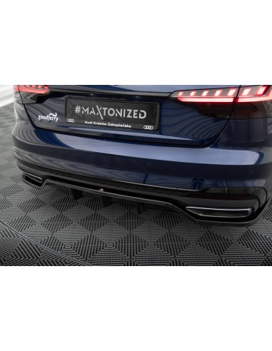 Lip trasero V.2 Audi A4 B9 (S-Line)(Facelift)(Con barras verticales)