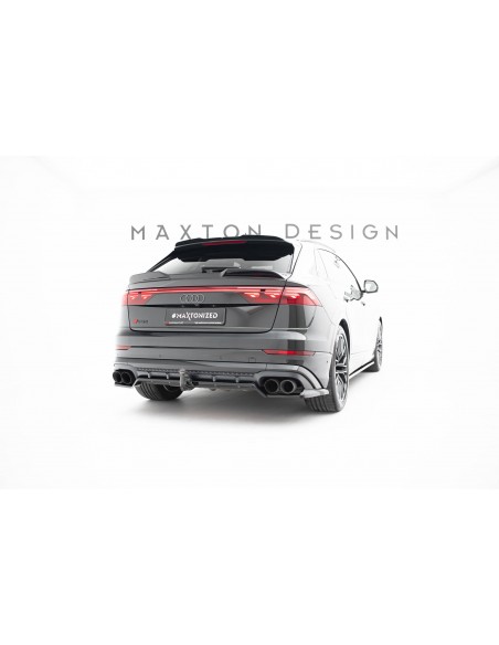 Lip trasero V.2 Audi Q8/SQ8 (Incl. S-Line)(Facelift)(Con barras verticales) Lip trasero V.2 Audi Q8/SQ8 (Incl. S-Line)(Facelift)(Con barras verticales)