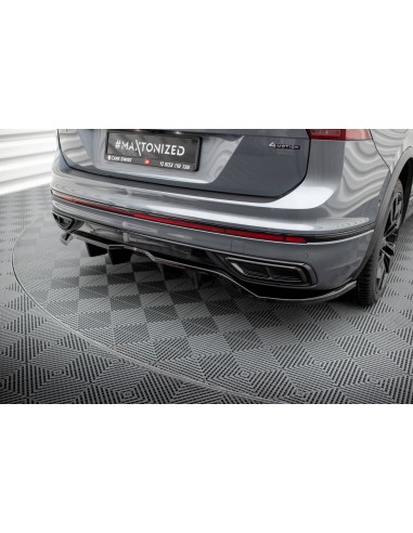 Lip trasero Volkswagen Tiguan Mk2 Allspace R-Line (Facelift)(Con barras verticales)
