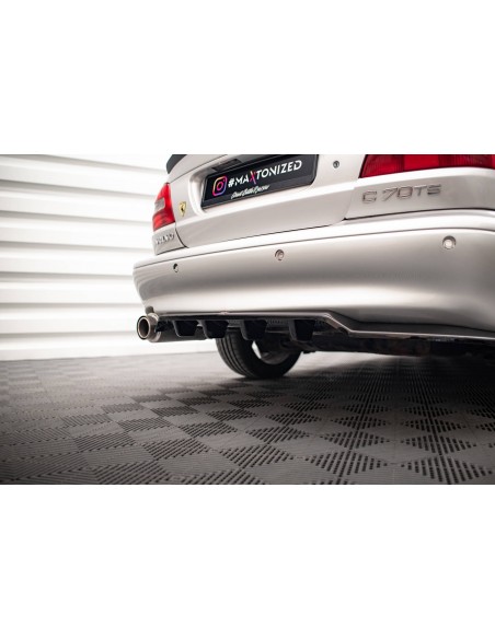 Lip trasero Volvo C70 Mk1 (Con barras verticales)