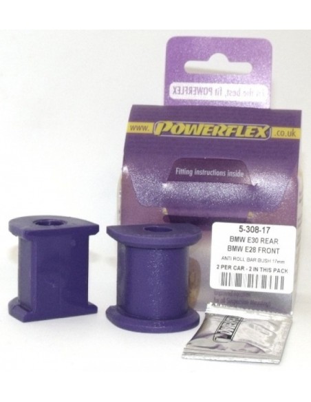Silentblock estabilizadora tras Powerflex 17mm BMW Serie 5 E28