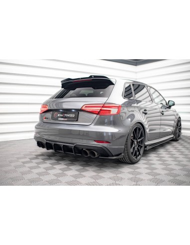 Lips traseros laterales Street Pro Audi S3 8V Sportback (Facelift)(Con flaps)
