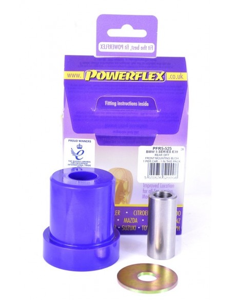 Silentblock delantero diferencial tras Powerflex BMW Serie 5 E39 incl. M5 (Tipo 2)