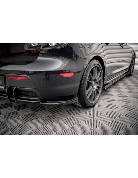 Lips traseros laterales Street Pro Mazda 3 MPS Mk1 US-Spec Version (Con flaps)