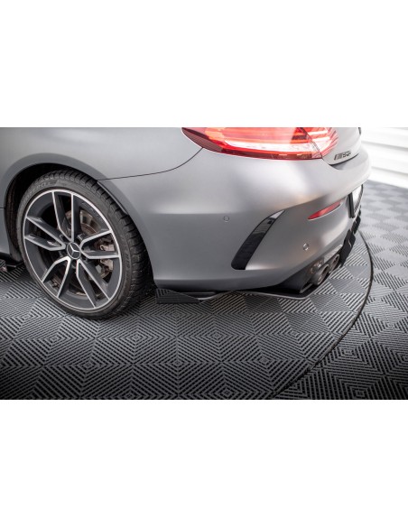 Lips traseros laterales Street Pro Mercedes-Benz Clase C 43 AMG Coupé C205 (Facelift)(Con flaps)